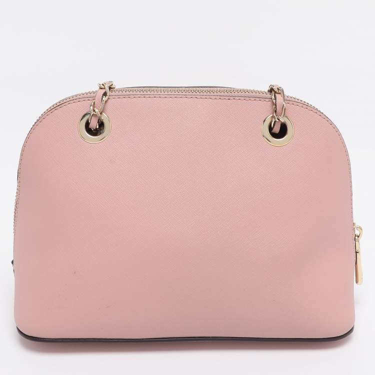 Pre Owned DKNY Pink Leather Shoulder Bag