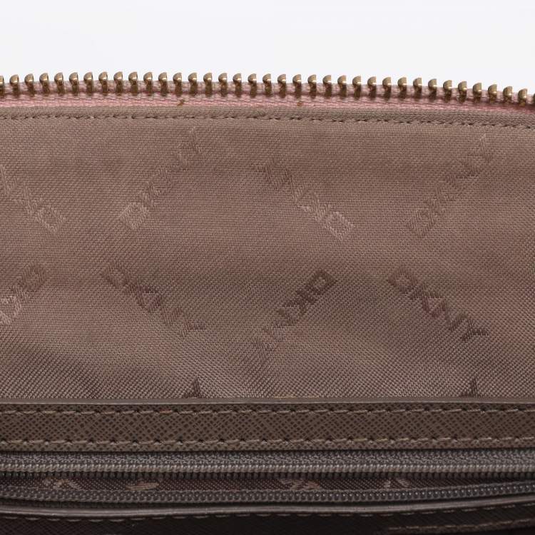 Pre Owned DKNY Pink Leather Shoulder Bag
