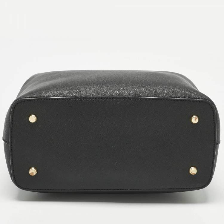 Pre Owned DKNY Black Leather Bryant Park Bucket Bag