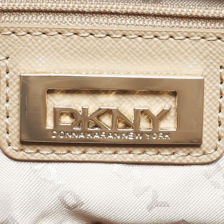 Pre Owned DKNY Red Leather Bryant Park Top Zip Tote