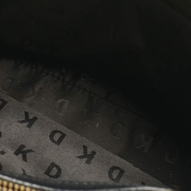 Pre Owned DKNY Black Leather Bryant Park Bucket Bag