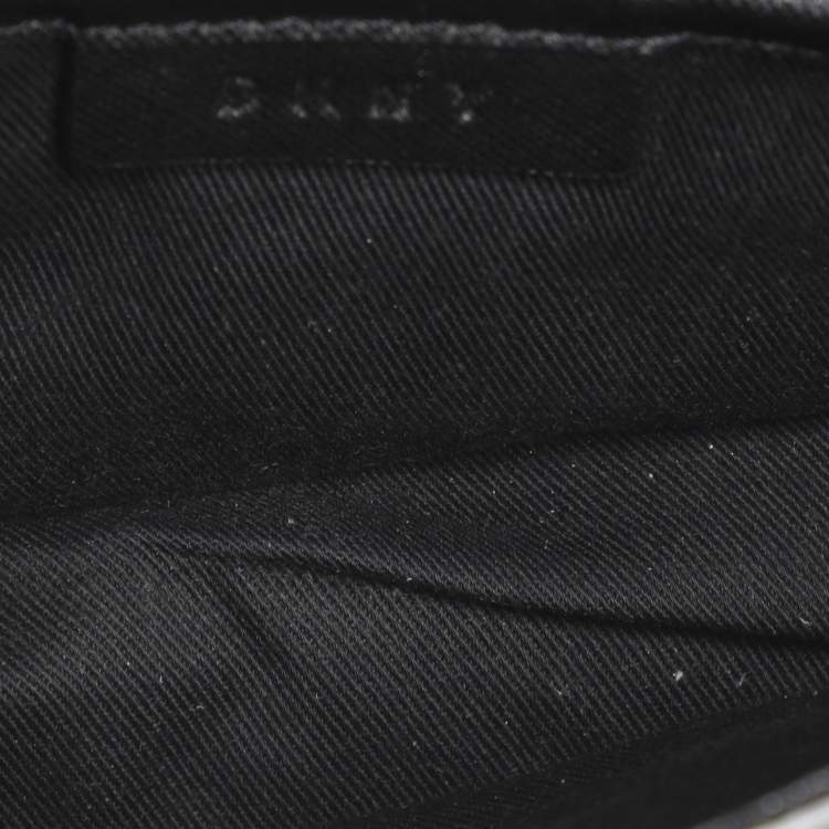 Pre Owned Dkny Black Leather Crossbody Bag