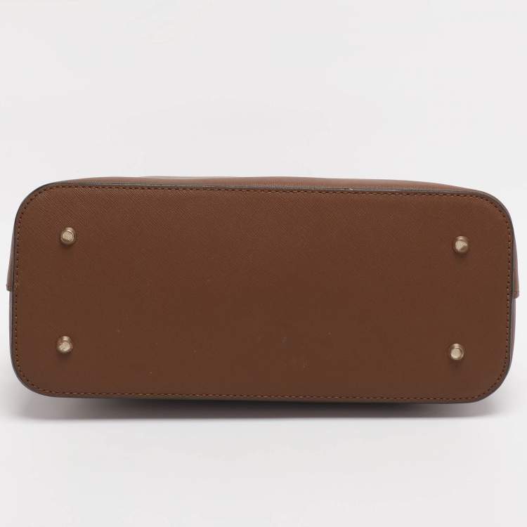 Pre Owned Dkny Brown Leather Satchel