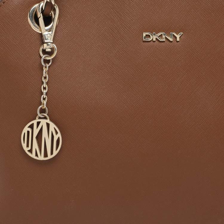 Pre Owned Dkny Brown Leather Satchel