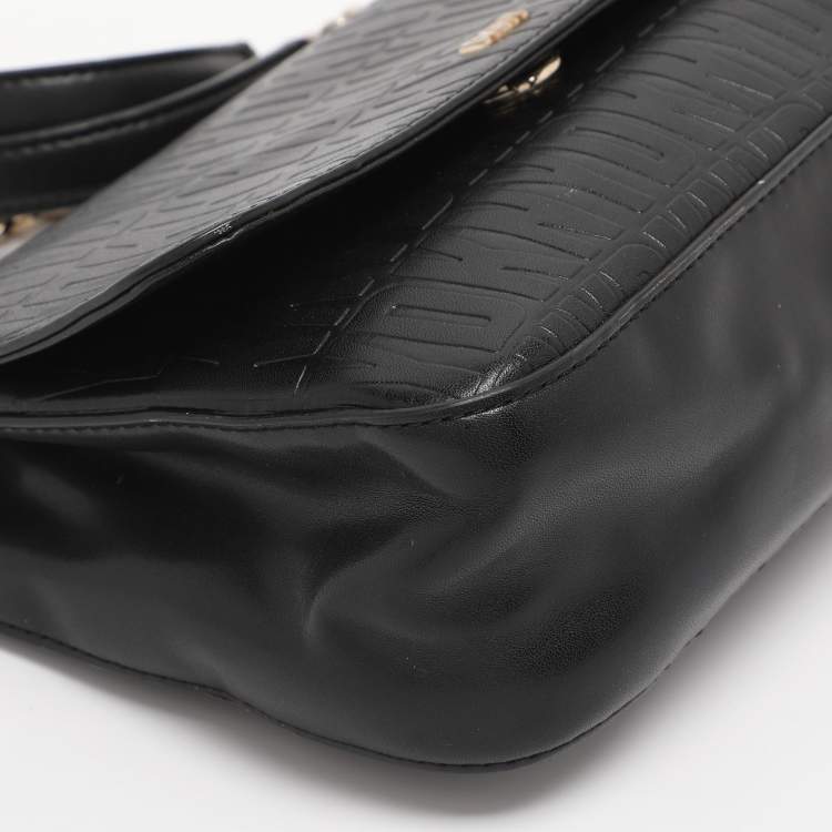 Pre Owned Dkny Black Leather Sina Shoulder Bag