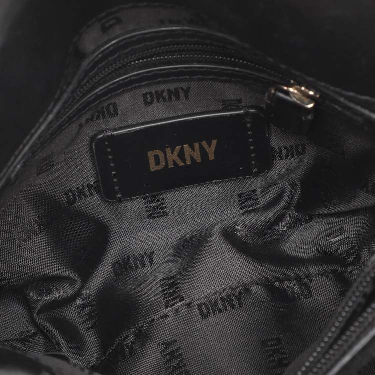 Pre Owned Dkny Black Leather Sina Shoulder Bag