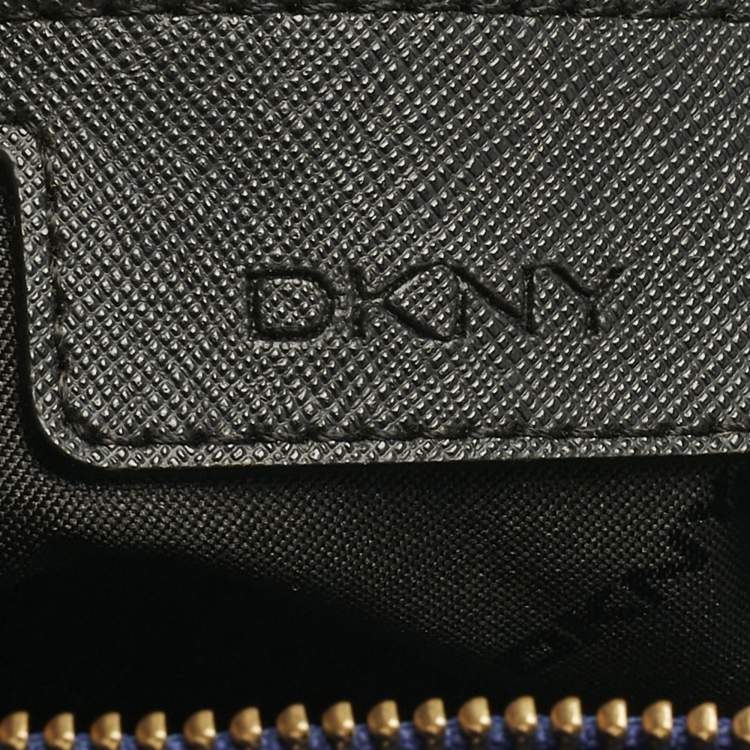 Pre Owned DKNY Blue Leather Bryant Park Chain Tote