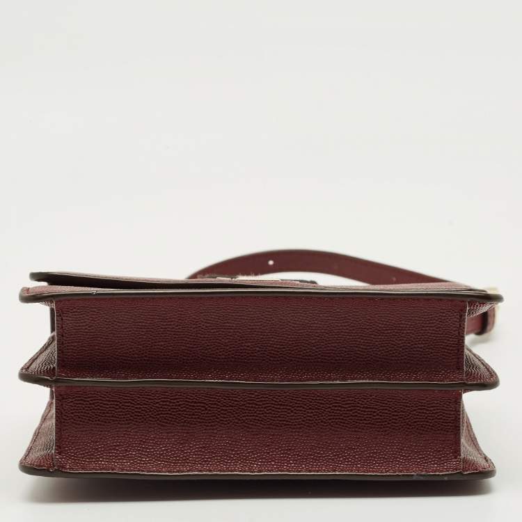Pre Owned DKNY Burgundy Leather Liza Crossbody Bag