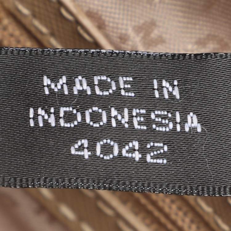 Pre Owned DKNY Green/Beige Python Embossed Leather Chain Tote