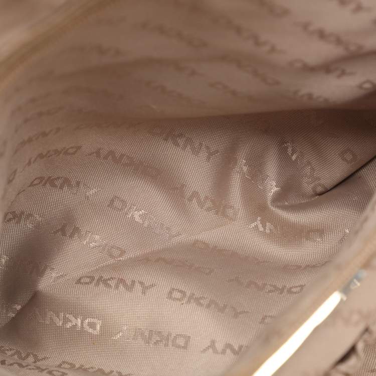 Pre Owned DKNY Red Leather Bryant Park Top Zip Tote