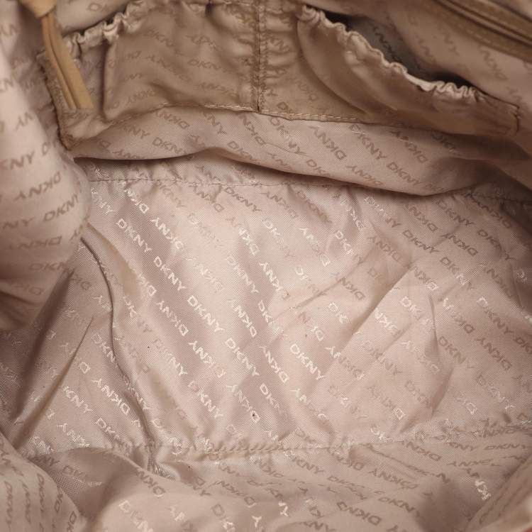 Pre Owned DKNY Red Leather Bryant Park Top Zip Tote