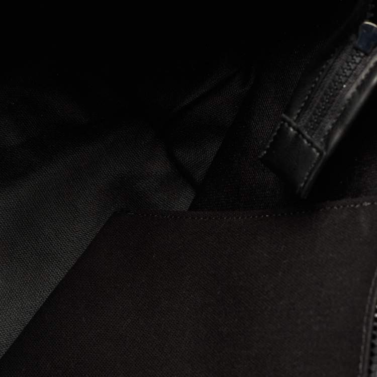 Pre Owned Dkny Black Canvas Logo Tote