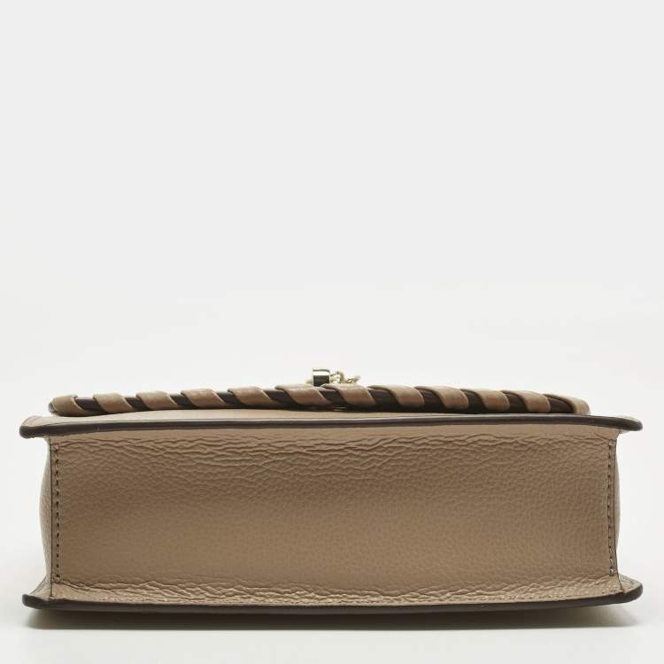 Pre Owned Dkny Beige Leather Elissa Crossbody Bag