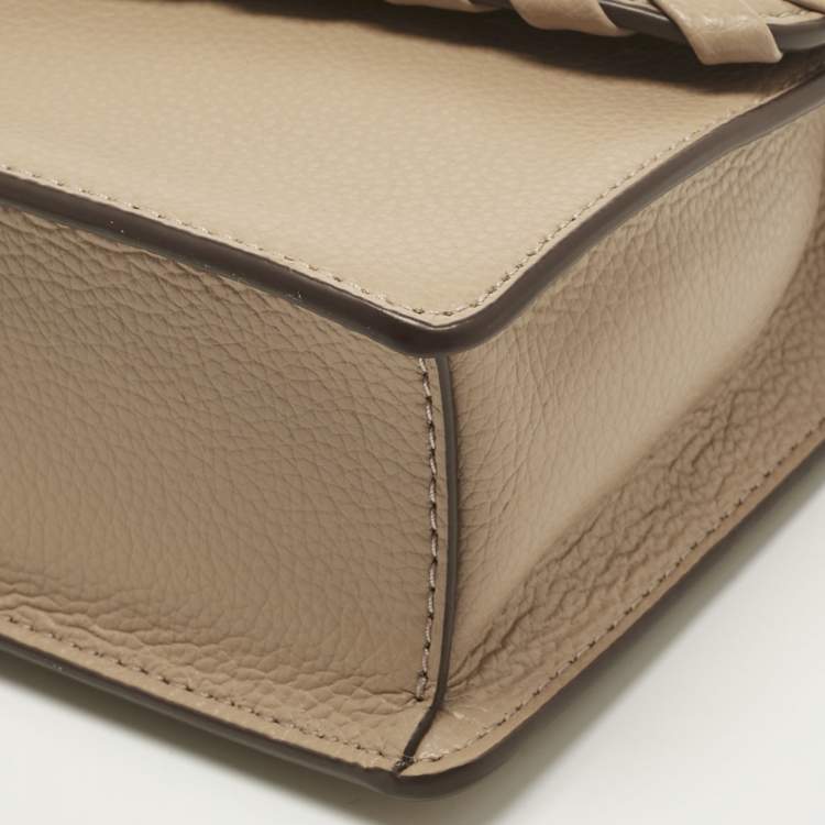 Pre Owned Dkny Beige Leather Elissa Crossbody Bag