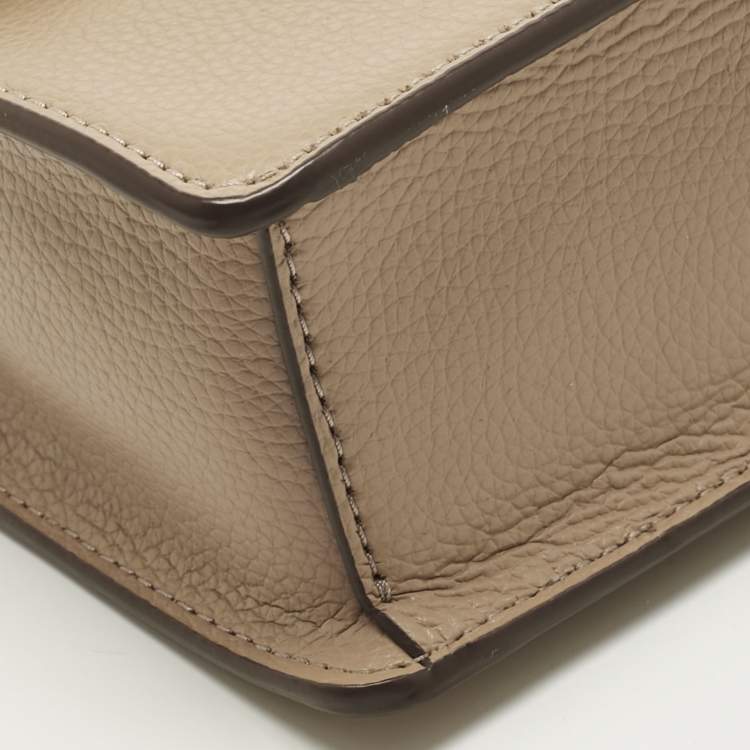 Pre Owned Dkny Beige Leather Elissa Crossbody Bag