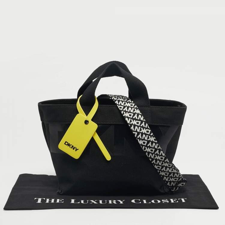 Pre Owned DKNY Black Canvas Small Brady Crossbody Bag