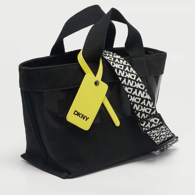Pre Owned DKNY Black Canvas Small Brady Crossbody Bag