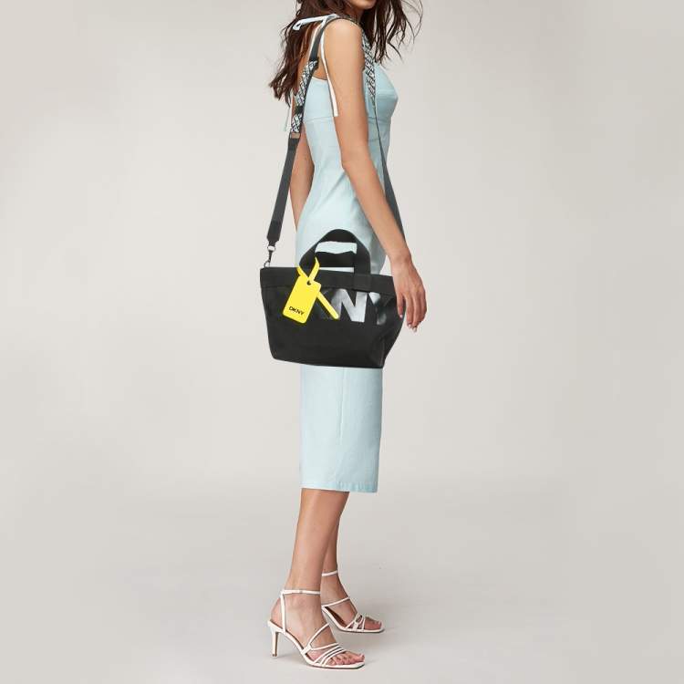 Pre Owned DKNY Black Canvas Small Brady Crossbody Bag