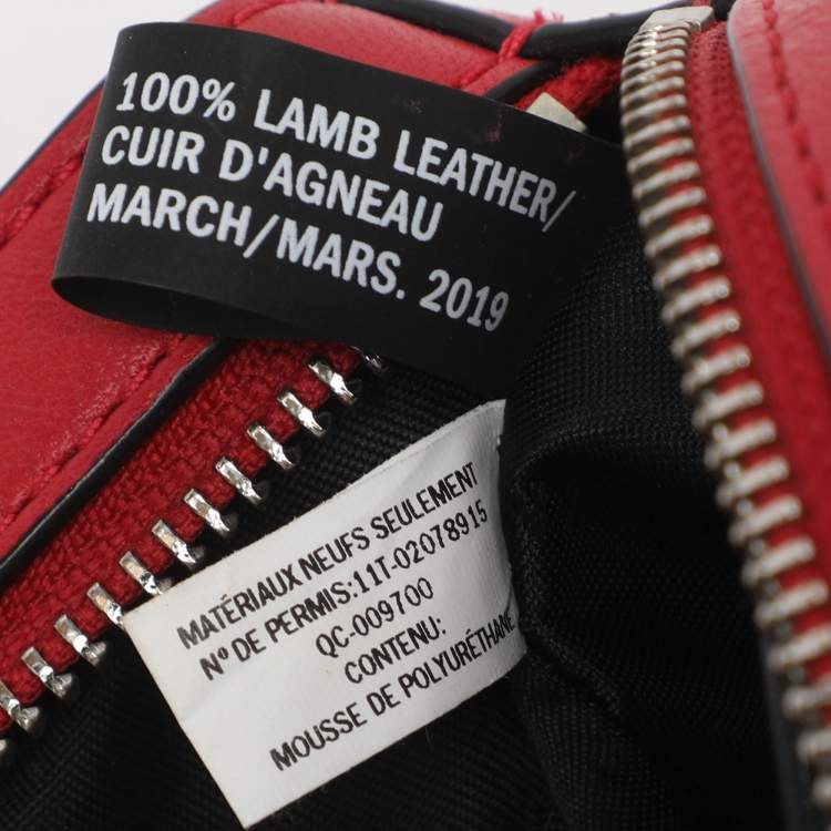 Pre Owned DKNY Red Leather Belt Bag