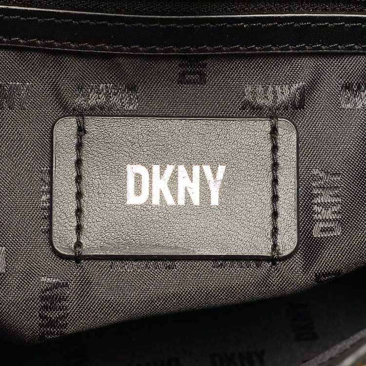 Pre Owned DKNY Black Quilted Leather Chain Tote