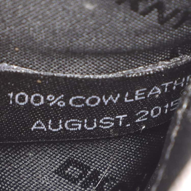 Pre Owned DKNY Flap Silver Leather Wallet On Chain