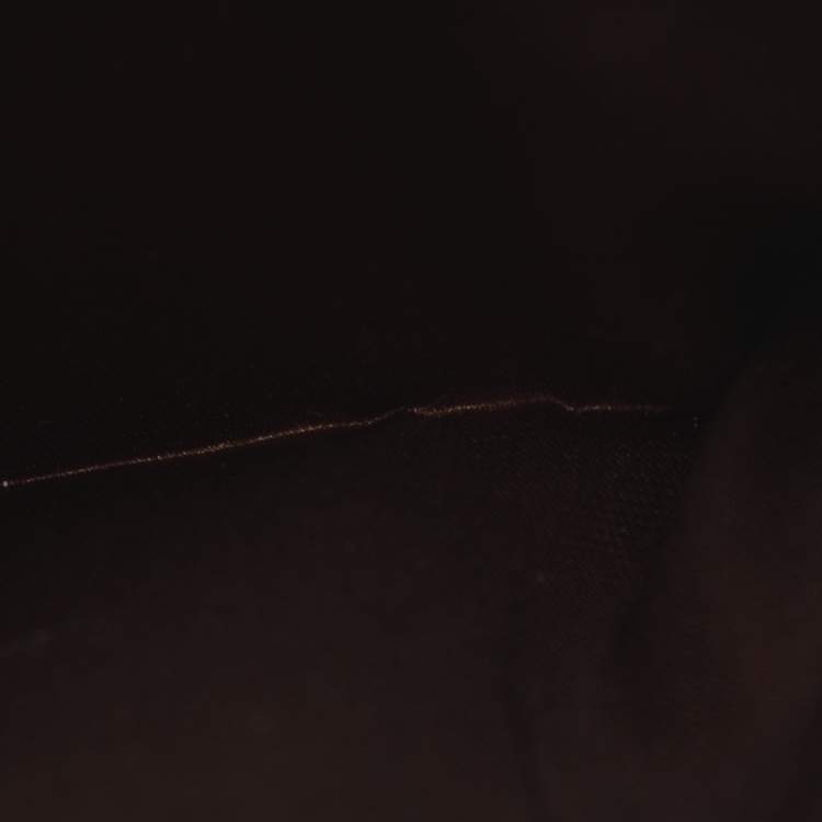 Pre Owned DKNY Blue Croc Embossed Leather Trifold Wallet