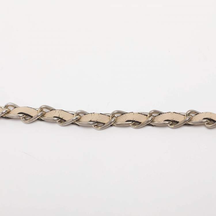 Pre Owned DKNY Beige Signature Canvas Shoulder Bag