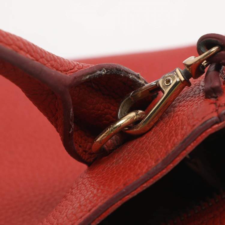 Pre Owned Dkny Chelsea Orange Leather Crossbody Bag