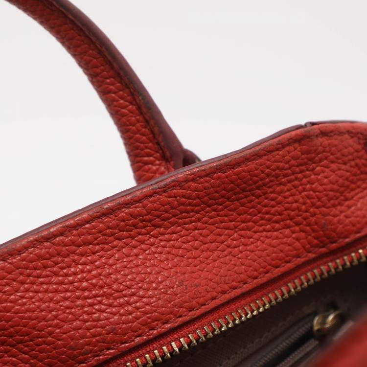 Pre Owned Dkny Chelsea Orange Leather Crossbody Bag