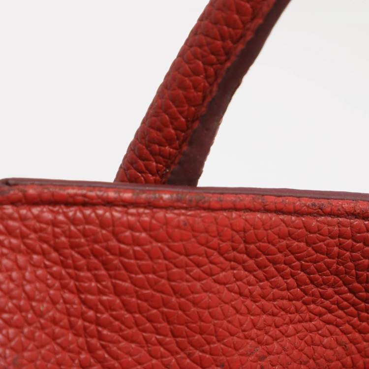 Pre Owned Dkny Chelsea Orange Leather Crossbody Bag