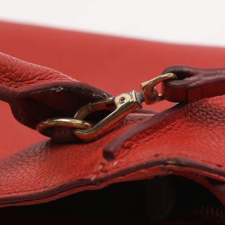 Pre Owned Dkny Chelsea Orange Leather Crossbody Bag