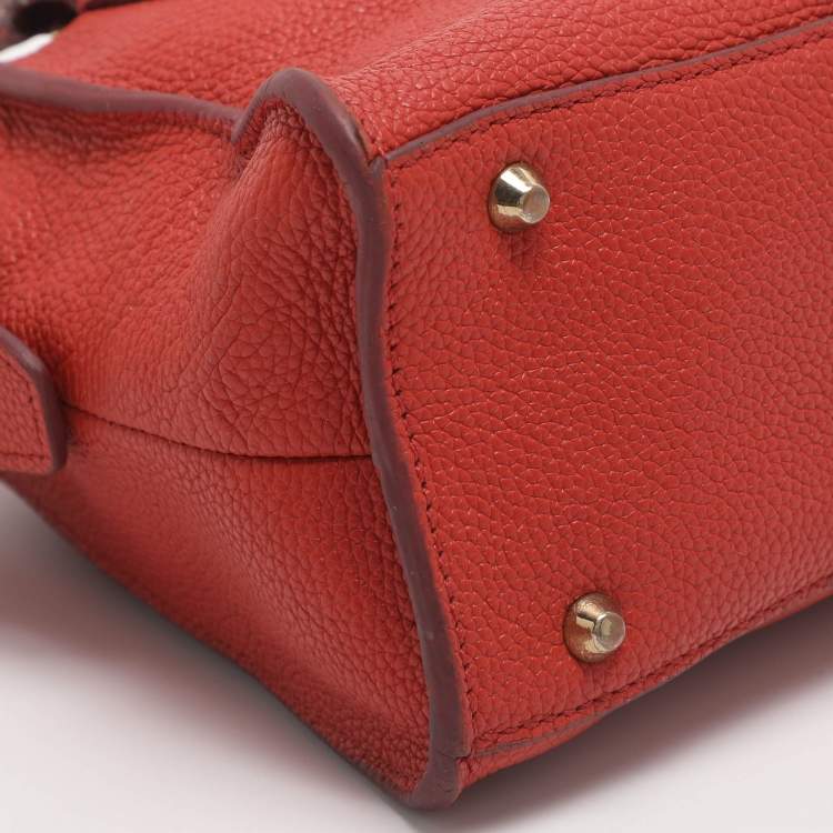 Pre Owned Dkny Chelsea Orange Leather Crossbody Bag