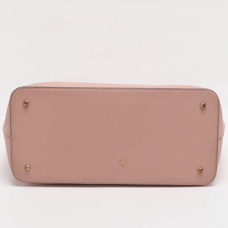 Pre Owned Dkny Bryant Park Blush Pink Saffiano Leather Shopper Tote