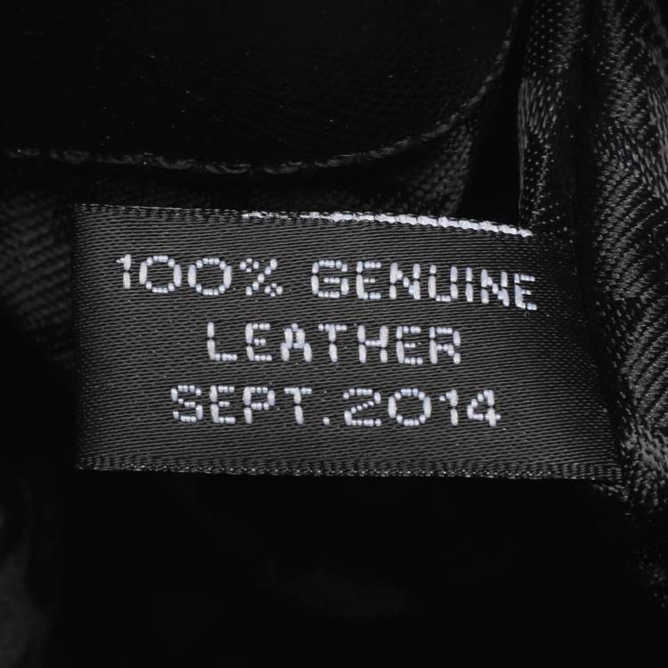 Pre Owned Dkny Robinson Double Zip Black Saffiano Leather Tote