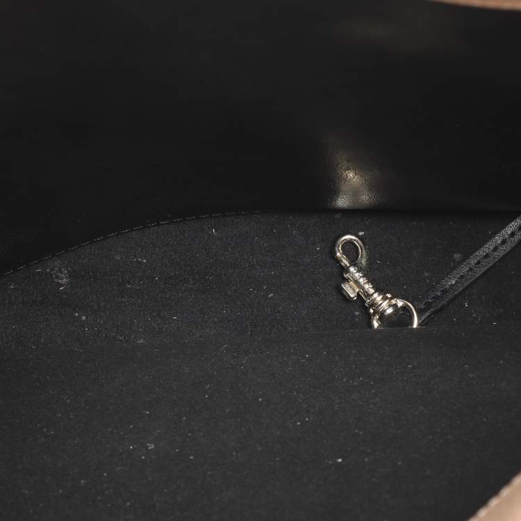 Pre Owned Dkny Brown Signature Coated Canvas and Leather Tote