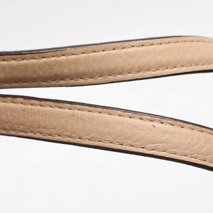 Pre Owned Dkny Brown Signature Coated Canvas and Leather Tote