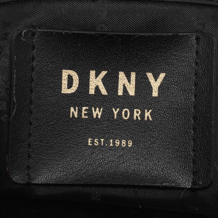 مملوكة مسبقًا DKNY Paige Black Leather Satchel
