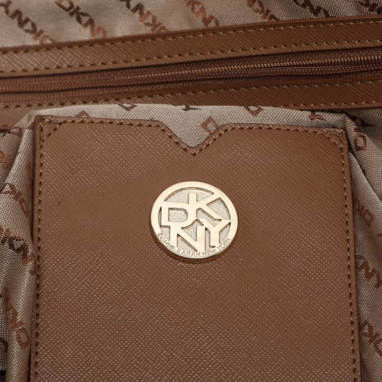 Pre Owned DKNY Brown Leather Satchel