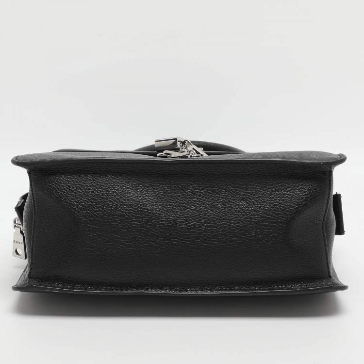 Pre Owned DKNY Elissa Black Leather Satchel