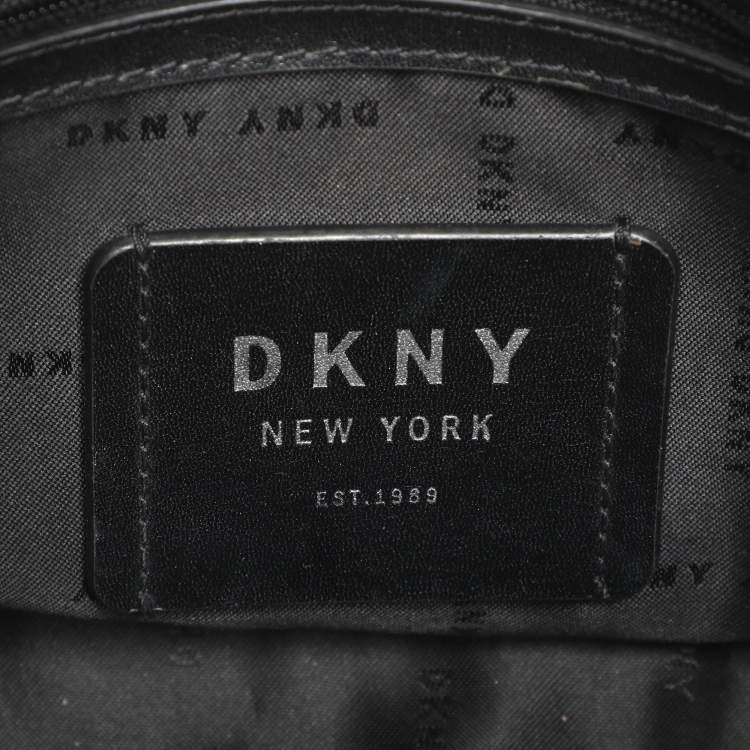 Pre Owned DKNY Elissa Black Leather Satchel