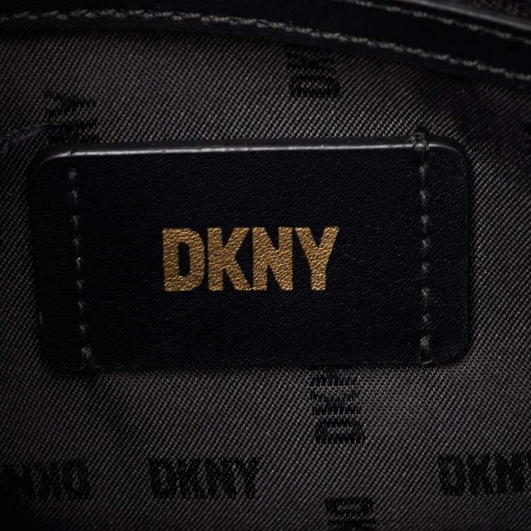 Pre Owned DKNY Bryant Black Leather Shopper Tote