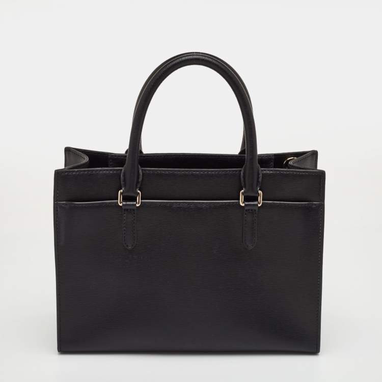 Pre Owned DKNY Bryant Black Leather Shopper Tote