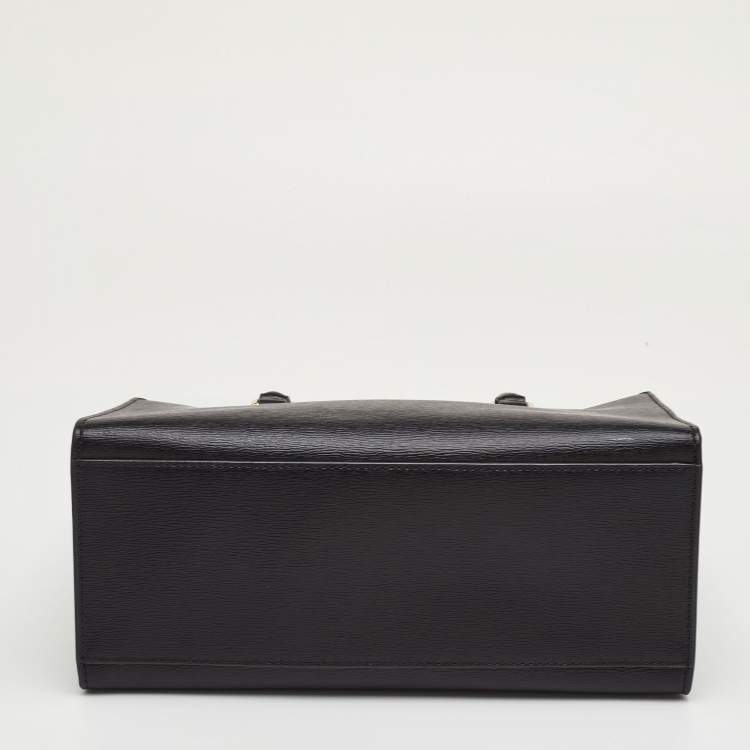 Pre Owned DKNY Bryant Black Leather Shopper Tote