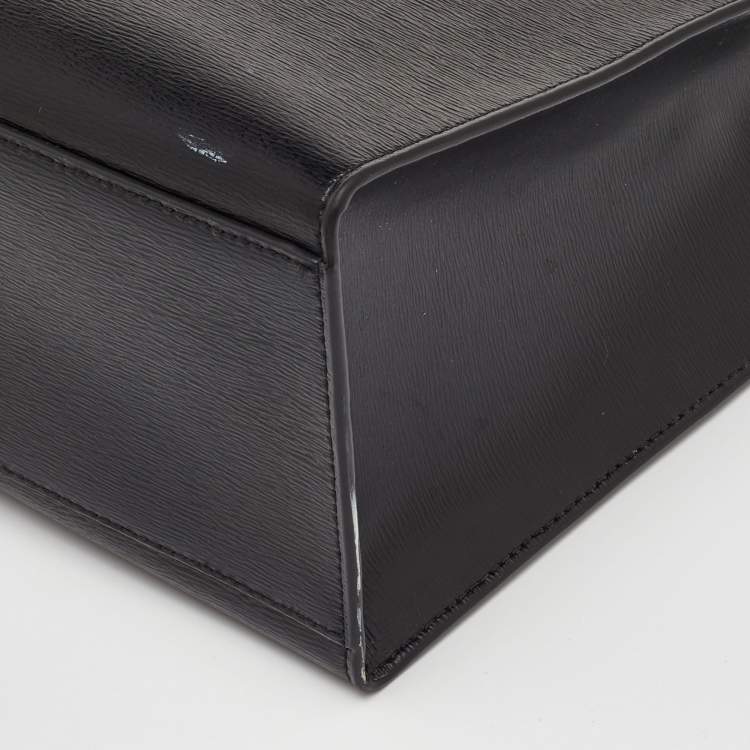 Pre Owned DKNY Bryant Black Leather Shopper Tote