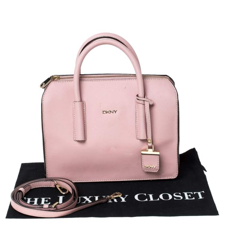 Pre Owned Dkny Pink Leather Sacthel 