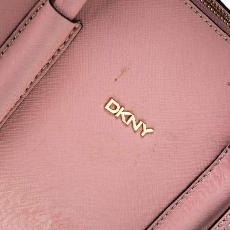 Pre Owned Dkny Pink Leather Sacthel 