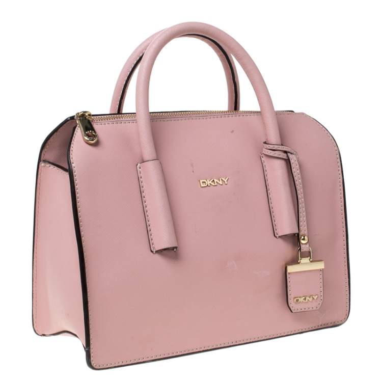 Pre Owned Dkny Pink Leather Sacthel 