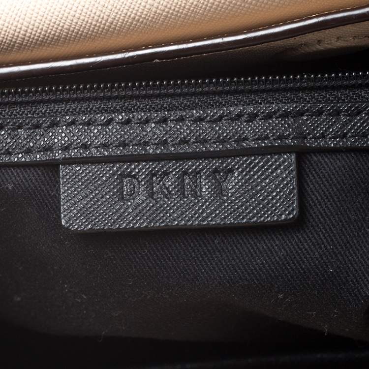 Pre Owned Dkny Beige Leather Tote