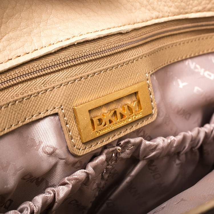 Pre Owned Dkny Beige Leather Satchel
