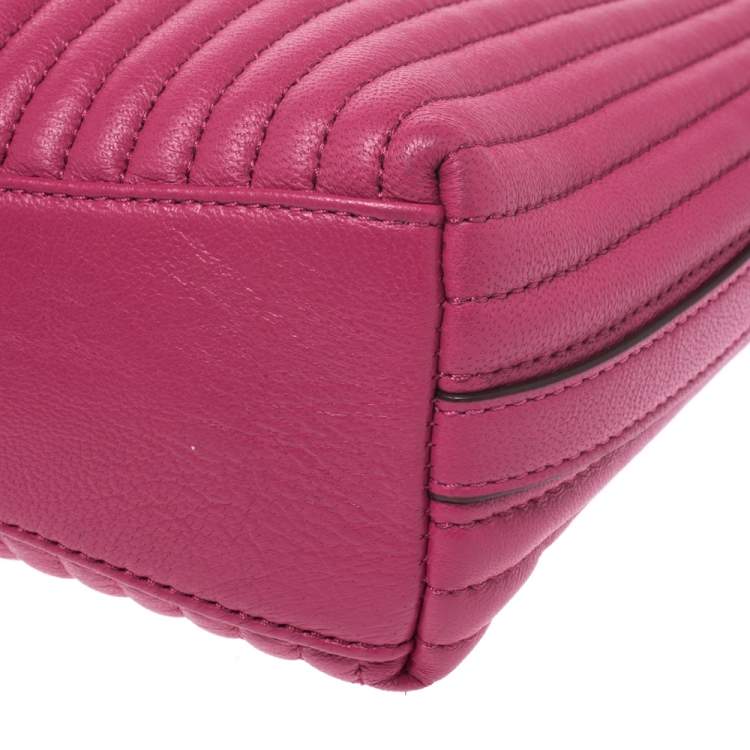 Pre Owned DKNY Fuchsia Leather Satchel